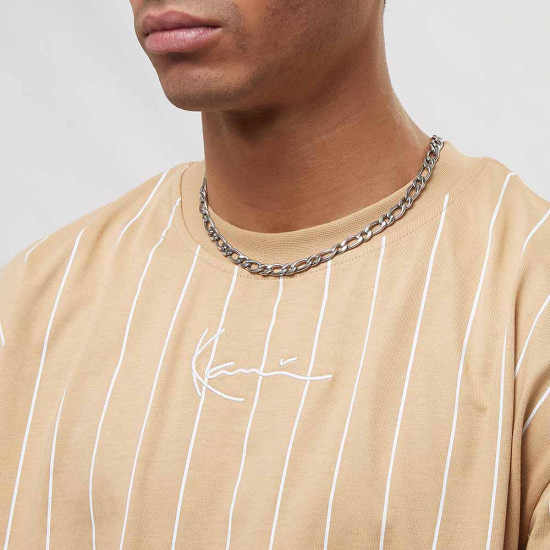 Karl Kani Ανδρική κοντομάνικη μπλούζα Small Signature Logo Prinstripe Tee